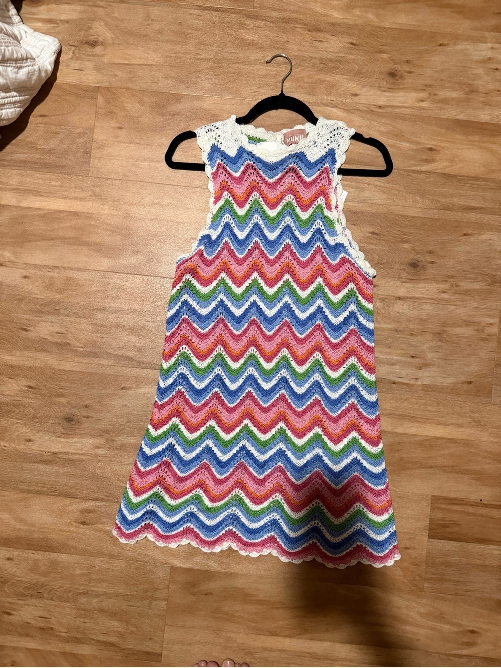 Show Me Your Mumu Crocheted Chevron Tank Dress